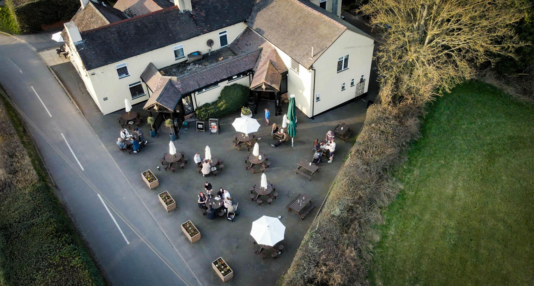 Ye Olde Windmill Rugeley Outside Dining scaled